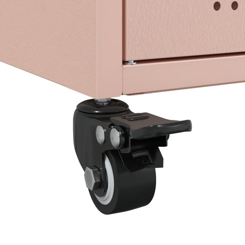 vidaXL Sideboard Pink 100.5x39x72 cm Steel