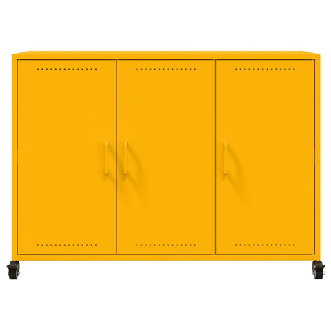 vidaXL Sideboard Mustard Yellow 100.5x39x72 cm Steel