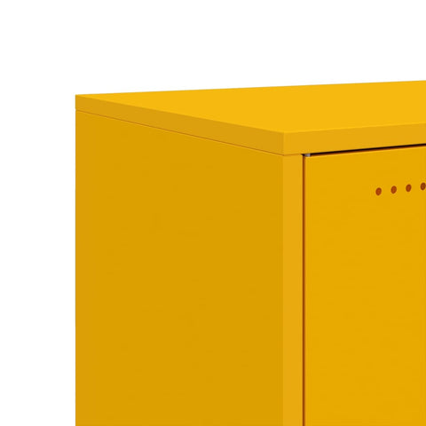 vidaXL Sideboard Mustard Yellow 100.5x39x72 cm Steel