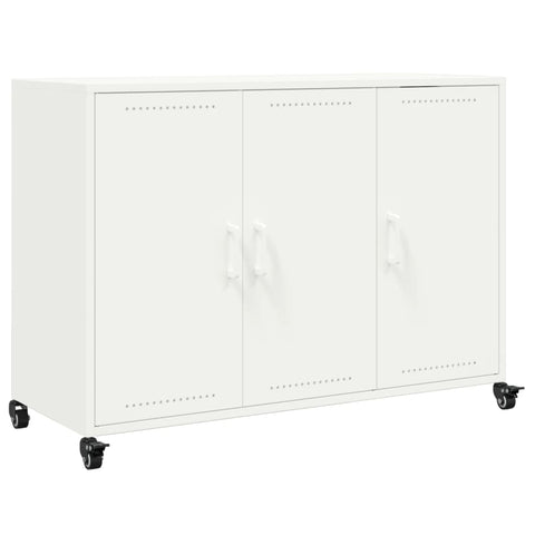 vidaXL Sideboard White 100.5x39x72 cm Steel