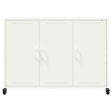 vidaXL Sideboard White 100.5x39x72 cm Steel