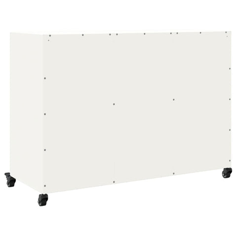 vidaXL Sideboard White 100.5x39x72 cm Steel