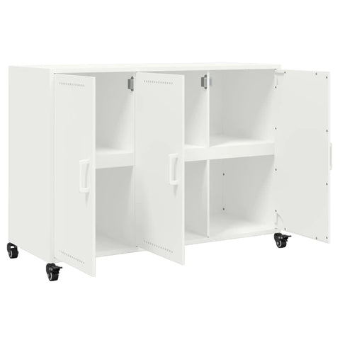 vidaXL Sideboard White 100.5x39x72 cm Steel