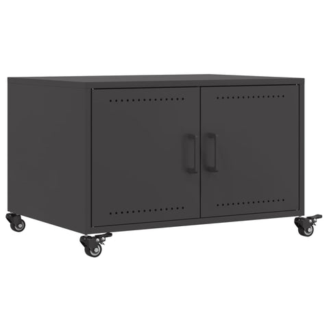 vidaXL Coffee Table Black 68x50x43.5 cm Steel