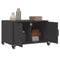 vidaXL Coffee Table Black 68x50x43.5 cm Steel