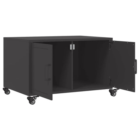 vidaXL Coffee Table Black 68x50x43.5 cm Steel