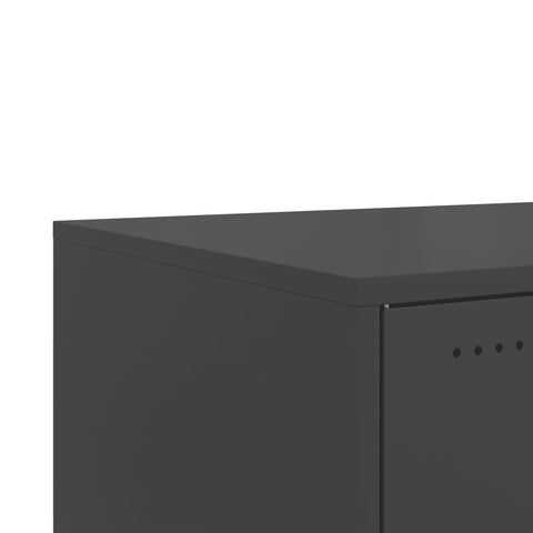 vidaXL Coffee Table Black 68x50x43.5 cm Steel