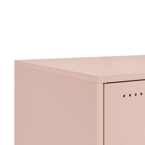 vidaXL Coffee Table Pink 68x50x43.5 cm Steel