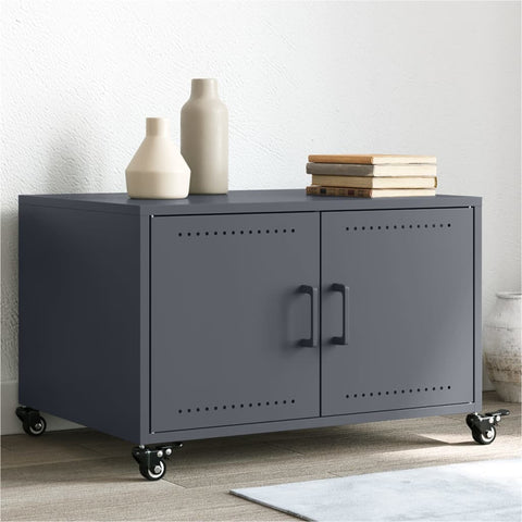 vidaXL Coffee Table Anthracite 68x50x43.5 cm Steel