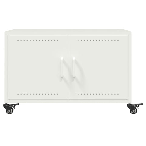 vidaXL Coffee Table White 68x50x43.5 cm Steel