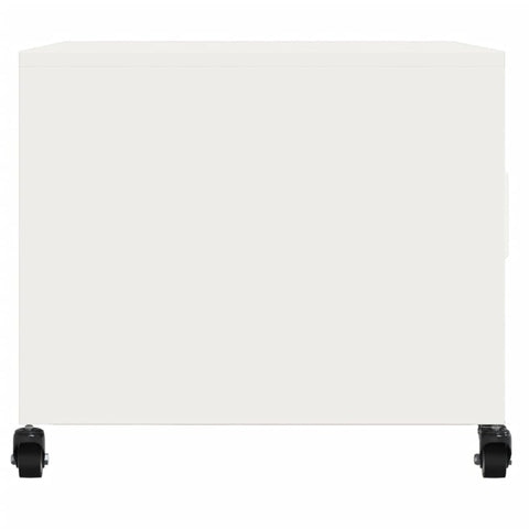 vidaXL Coffee Table White 68x50x43.5 cm Steel