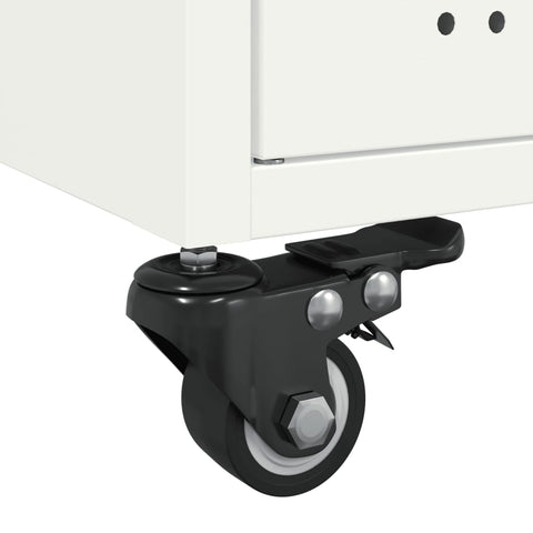 vidaXL Coffee Table White 68x50x43.5 cm Steel