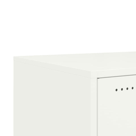 vidaXL Coffee Table White 68x50x43.5 cm Steel