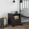vidaXL Bedside Cabinet Black 36x39x43.5 cm Steel