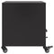 vidaXL Bedside Cabinet Black 36x39x43.5 cm Steel