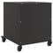 vidaXL Bedside Cabinet Black 36x39x43.5 cm Steel