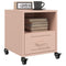 vidaXL Bedside Cabinet Pink 36x39x43.5 cm Steel