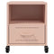 vidaXL Bedside Cabinet Pink 36x39x43.5 cm Steel