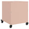 vidaXL Bedside Cabinet Pink 36x39x43.5 cm Steel
