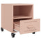 vidaXL Bedside Cabinet Pink 36x39x43.5 cm Steel