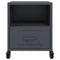 vidaXL Bedside Cabinet Anthracite 36x39x43.5 cm Steel