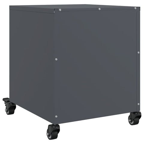 vidaXL Bedside Cabinets 2 pcs Anthracite 36x39x43.5 cm Steel