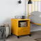 vidaXL Bedside Cabinet Mustard Yellow 36x39x43.5 cm Steel