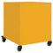 vidaXL Bedside Cabinet Mustard Yellow 36x39x43.5 cm Steel