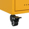 vidaXL Bedside Cabinet Mustard Yellow 36x39x43.5 cm Steel