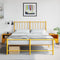 vidaXL Bedside Cabinets 2 pcs Mustard Yellow 36x39x43.5 cm Steel