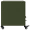 vidaXL Bedside Cabinet Olive Green 36x39x43.5 cm Steel