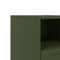 vidaXL Bedside Cabinet Olive Green 36x39x43.5 cm Steel