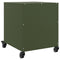 vidaXL Bedside Cabinets 2 pcs Olive Green 36x39x43.5 cm Steel