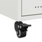 vidaXL Bedside Cabinet White 36x39x43.5 cm Steel