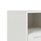 vidaXL Bedside Cabinet White 36x39x43.5 cm Steel