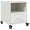vidaXL Bedside Cabinets 2 pcs White 36x39x43.5 cm Steel