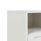 vidaXL Bedside Cabinets 2 pcs White 36x39x43.5 cm Steel