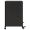 vidaXL Bedside Cabinet Black 36x39x59 cm Steel
