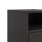 vidaXL Bedside Cabinet Black 36x39x59 cm Steel
