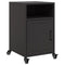vidaXL Bedside Cabinets 2 pcs Black 36x39x59 cm Steel
