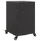 vidaXL Bedside Cabinets 2 pcs Black 36x39x59 cm Steel