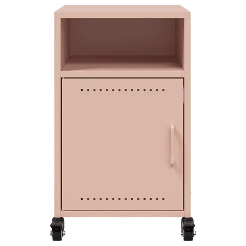 vidaXL Bedside Cabinets 2 pcs Pink 36x39x59 cm Steel