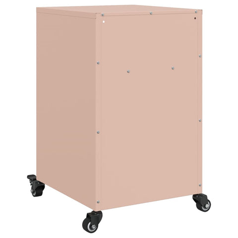 vidaXL Bedside Cabinets 2 pcs Pink 36x39x59 cm Steel