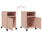 vidaXL Bedside Cabinets 2 pcs Pink 36x39x59 cm Steel