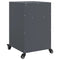 vidaXL Bedside Cabinet Anthracite 36x39x59 cm Steel