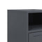 vidaXL Bedside Cabinet Anthracite 36x39x59 cm Steel