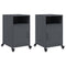 vidaXL Bedside Cabinets 2 pcs Anthracite 36x39x59 cm Steel