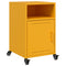 vidaXL Bedside Cabinet Mustard Yellow 36x39x59 cm Steel