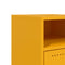 vidaXL Bedside Cabinet Mustard Yellow 36x39x59 cm Steel
