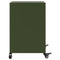 vidaXL Bedside Cabinets 2 pcs Olive Green 36x39x59 cm Steel